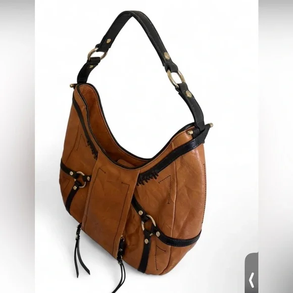 Rare Y2K Vintage Italian Leather Tre Vero Bag - Picture 3 of 5